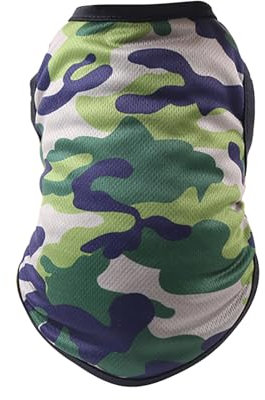 Weste, Haustierweste, Camouflage-Muster, atmungsaktiv, Sommer, ärmellos, für den Sommer, Hundebekleidung