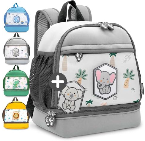 REISERACKER Kindergartenrucksack mit Brustgurt ab 2 Jahren 6,5l - Kinderrucksack Mädchen & Kindergartenrucksack Jungen - Kinderrucksack für Kita & Kindergarten - Jungen & Mädchen Rucksack Kinder