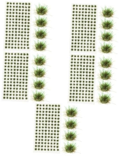 POPETPOP Touffes Herbe Miniatures pour Décoration De De Fausse Pelouse pour Maquettes Et Accessoires De Modélisme pour -