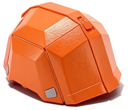 Faltbarer Outdoor-Helm, Verstellbarer Schutzhelm, Kopfschutz aus Kunststoff, Tragbarer Sporthelm Für Das Reiten, Luftarbeit, Roller-Training(Orange)