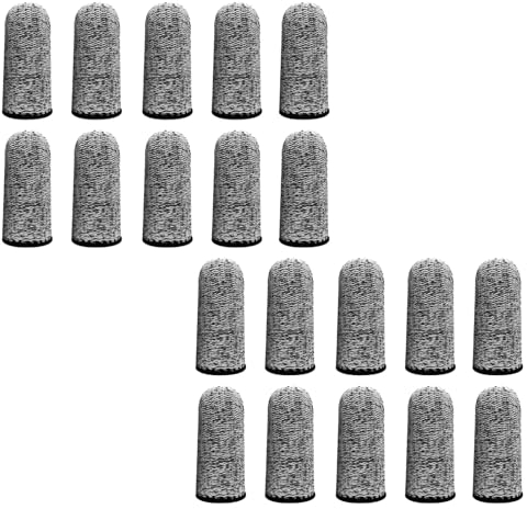 Fingerlinge, Schutzhüllen, Klasse 5, schnittfest, wiederverwendbar, für Garten, Küche und Skulptur, Grau, 20 Stück