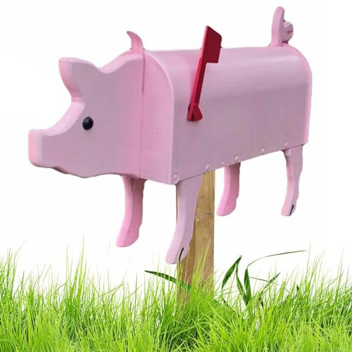 Briefkästen in Tierform – Bauernhof Postkasten, Briefkasten mit individuellem und kreativem Design | Handgefertigte personalisierte Briefkastenskulptur