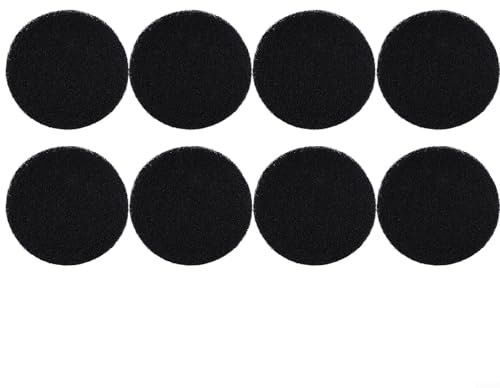 MeevrgR Lot de 8 filtres de rechange pour poubelle à compost - Charbon actif - En coton - Rond