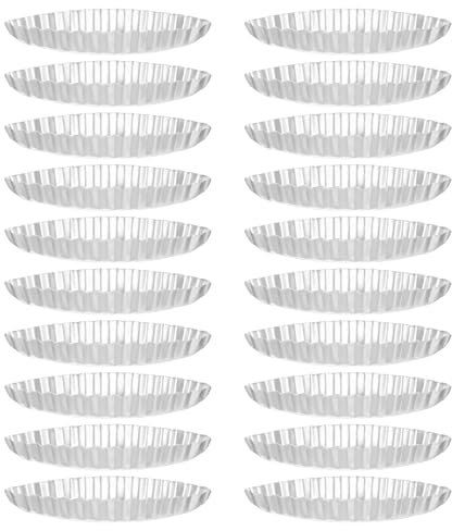 sourcing map 20Pcs Metal Cake Pan Set, Aluminum Alloy Princess Doll Cake Baking Non Stick for Home Kitchen Dessert DIY, Boat Shape