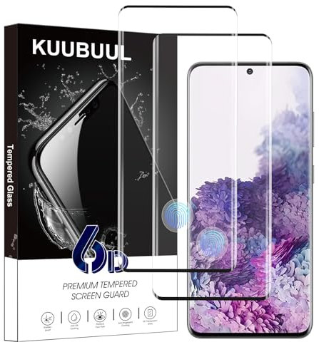 KUUBUUL Verre Trempé pour Samsung S20, [2 Pièces][Empreinte Digitale Reconnaissable][Vitre Protecteur 9H Dureté][Sans Bulles][Anti-rayures] Film Protection Écran pour Samsung Galaxy S20