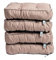 TexDeko® 4er Pack Premium Stuhlkissen 55x55x12 cm Sitzauflagen Polsterauflagen UV-Schutz & Wasserabweisend Bodenkissen Outdoor/Indoor Loungekissen für Garten, Freizeit & Sommer (Beige)