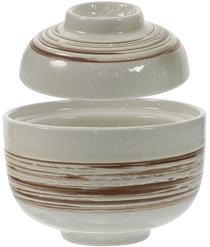 HOLIDYOYO Bol à Soupe Avec Couvercle Bol à Miso Pour Ragoût Soupe Nouilles Et Céréales Pour Maison Repas Famille