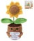 Emotional Support Gift,Positive Gifts 15cm Emotional Support Plant,Sunflower Crochet Emotional Support Plush for Women,Emotional Support Crochet Positivity Gifts with Encourage Card Plant Doll
