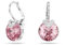 Swarovski Bella Pierced Earrings, Pink, Rose Gold plated