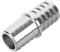 TOPBATHY Raccordo per tubo vapore spinato connettore tubo Collegare raccordo tubo radiatore rondella Accoppiatore portagomma adattatore portagomma radiatore alluminio Argento