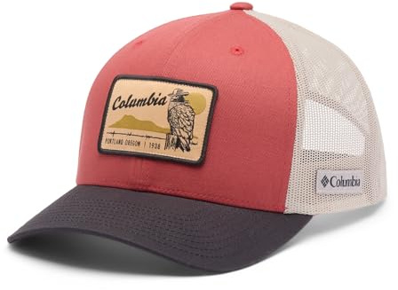Columbia Damen-Netzstoff mit Schnappverschluss, Gewaschenes Rot/Hai/Dunkler Stein/Eisen, Einheitsgröße
