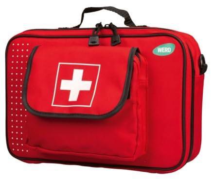 WERO Erste Hilfe Tasche mit Tragegriff und Schultergurt - Groß - leer