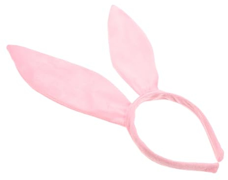 ibasenice Serre-tête Oreilles Lapin Rose Léger pour Femme Accessoire Cosplay Pâques Bandeau Confort pour Fête Halloween Anniversaire et Carnaval