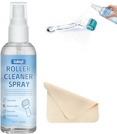100ml Spray Derma Roller, Microneedling Cleaner, Micro Needling Derma Roller Cleaner, Micro Needling Visage Nettoyant Spray, Nettoyage Rapide et Efficace, Nettoyage Efficace des Résidus