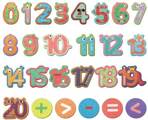 Magnetic Numbers, 26 Fridge Magnets for Kids, Educational Fridge Magnets | For Learning Math, Counting and Number Recognition for Toddlers and Preschoolers