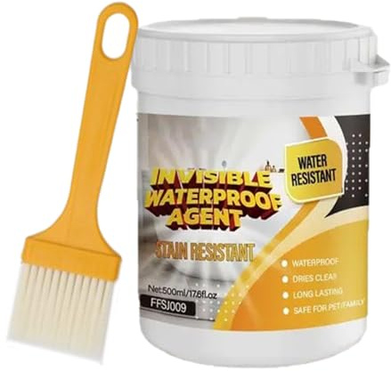 Dach-Dichtstoff – 100 g wasserfester Spachtelmasse für den Außenbereich, mit Pinsel | zur Reparatur von Dach, Boden, Badezimmer, Unterboden, Fensterwand