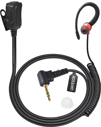 UAYESOK Auricolari wireless per walkie talkie, gancio morbido a forma di G, auricolari di sicurezza Bodyguard