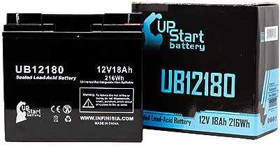 Replacement for Pride Gogo Elite Traveler Plus Battery - Compatible UB12180 Universal Sealed Lead Acid Battery (12V 18Ah 18000mAh T4 Terminal AGM SLA)