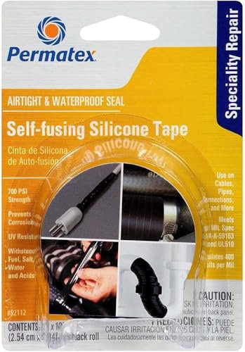 Permatex 82112 selbstverschweißendes Silikonband, 2,5 cm x 3 m