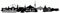 Samunshi® Dresden Skyline Aufkleber Sticker Autoaufkleber City Gedruckt - 20x4,3cm schwarz