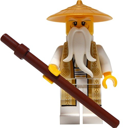 LEGO Ninjago: Minifigur Sensei Wu (Tan and Gold Outfit, aus Set 70751)