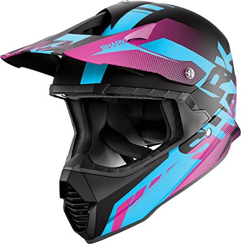 Shark Varial Anger Crosshelm Schwarz Blau Lila KBV Größe S