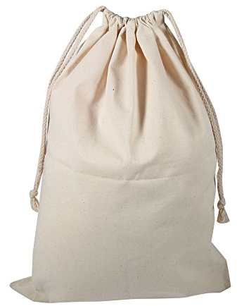 Haofy Saco de Lavado Algodón Natural Ecofriendly Capacidad Grande - Bolsa de Almacenamiento y Lavable en Máquina, Protege de Olores, Cierre con Cordón para Familias, Viajes, Camping y Mudanzas