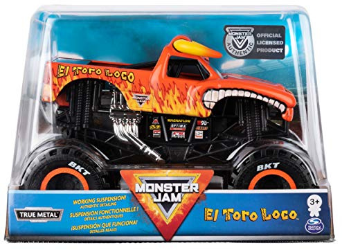 Monster Jam Official EL Toro Loco Monster Truck Die-Cast Vehicle, 1:24 Scale