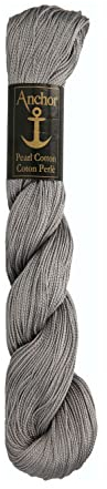 Anchor 4301005-00399 Stickgarne, 100% Baumwolle, dunkelgrau, Stärke 5, 198m, 57 Gramm