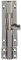 Interior Sliding Latch Barrel Bolt ssiskcon Stainless Steel Long Door Silver Tone Latch Slide Lock Commercial (Screws) Round Knob 10 mm x 4 Mirror Polished Defender Security Cane Bolt Surface Bolt