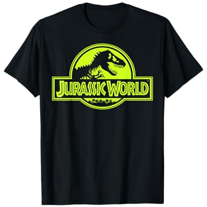 Jurassic World Neon Green Classic Logo T-Shirt
