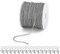 ALEXCRAFT 33 Füße Ketten Basteln Gliederkette Edelstahl Kabel Kette Silber Halsketten mit 20 Karabinerverschluss und 50 Sprung Ringe für DIY Schmuckherstellung,Silber(2,5 mm)