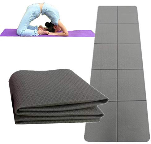 Jogamatte Yoga Mats Faltbare Yogamatte Trainingsmatten für Heimgymnastik dick Trainingsmatten Yoga Mat Dick Gym Matt für zu Hause Übungsmatte dick brown,0.4cm