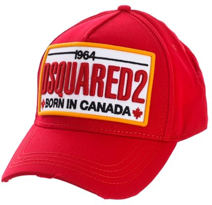 DSQUARED2 Born in Canada Mütze, Rot, Einheitsgröße, rot, Einheitsgröße
