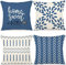 YCOLL Kissenbezug 40x40 4er Set Kissenbezüge leinen Kissenbezug Dekokissen Kissenbezüge für Sofa Gartenbett Couch Kissen 50x50cm （4er Set）