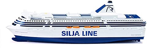 siku 1729, Fährschiff Silja Symphony, Metall/Kunststoff, 1:1000, Blau/Weiß, Vielseitig einsetzbar
