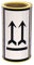 MDlabels Warnetiketten auf Rolle -100x60mm 100St. Doppelpfeile - Seite nach oben-This way up- Pfeile Symbol- nutzbar für Versand