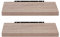 EUGAD Wandregal Wandboard 2er Set Hängeregal Holz Board Modern Eiche Gelb 50x22,9x3,8cm 0115QJ-2