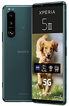 Sony Xperia 5 III 5G Smartphone (15.5 cm (6.1 pulgadas) Pantalla OLED 21:9 FHD+ HDR, frecuencia de 120 Hz, sistema de triple cámara, sin SIM, 8 GB de RAM, 128 GB de almacenamiento, SIM DUAL)