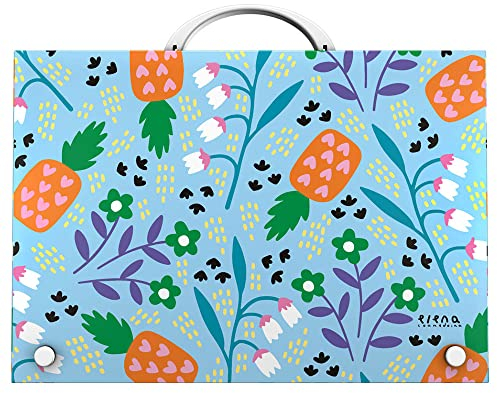 Grafoplás 37402442 Mallette scolaire avec poignée, polypropylène Collection Elena Corredoira, Flower