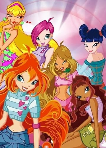 Standard-Oblaten für Dekorationen und Kuchen zum Thema WINX (Modell 1)