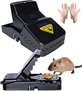 DANIQ Extra Large Rat Trap, Reusable Heavy Duty Rat Traps for Indoors and Outdoors That Work Instantly, Kills Mouse, Fast, Effective and Extremely Sensitive Rodent Catcher. (2 pack)