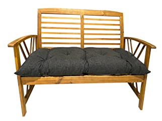 Pillows24 Bankauflage 120x 50 x 8 cm, Sitzkissen für Indoor- und Outdoor-Möbel, lichtechte und Wasserabweisende Polsterauflage für Gartenbank oder Hollywoodschaukel