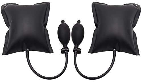 2 Stück Montagekissen Luftkissen Alignment Montagekissen mit Metallventil Auto Aufblasbare Pumpkissen Montagekissen Air Pump Wedge für die Türfensterinstallation und Autoreparatur Montagehilfe