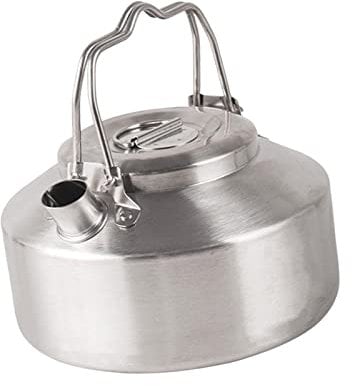 Camping Water Kettle Tea Kettle Small Portable Stainless Steel Double Lockable Handle Camp Tea Coffee Pot Mini Kettle for Barbecue Kitchen