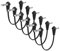 Augioth 6 Pack 30 cm 12 Inch Flat Guitar Patch Cable 1/4 Right Angled TS Effect Pedal Cord