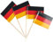 XTRAFAST 100x Flaggen Zahnstocher Deutschland Fahne Flagge Minipicker Partyzahnstocher
