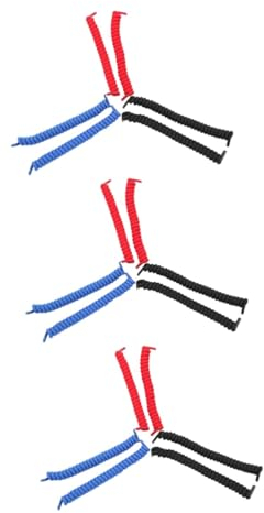 GALPADA 3er-set Gummischnürsenkel Für Schuhe Lockiges Elastisches Silikon-schnürsenkel-set Ideal Für Senioren 6 Stück X 3
