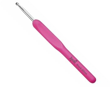 4mm Ergonomic Crochet Hook Easy Soft Grip Handle Crochet Hook for Arthritic Hands Comfortable Grip Crochet Needles 2mm to 6mm Sizes (1 X 4mm)