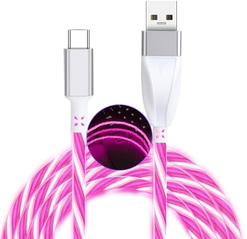 Vofolen USB C Charger Cable 5FT(1.5M) 60W USB to USB C Cable for Phone Fast Charging for Samsung Galaxy S20/S10/S9/S8, LG V40/V30, USB-A to Type-C Fast Charging Cables Pink